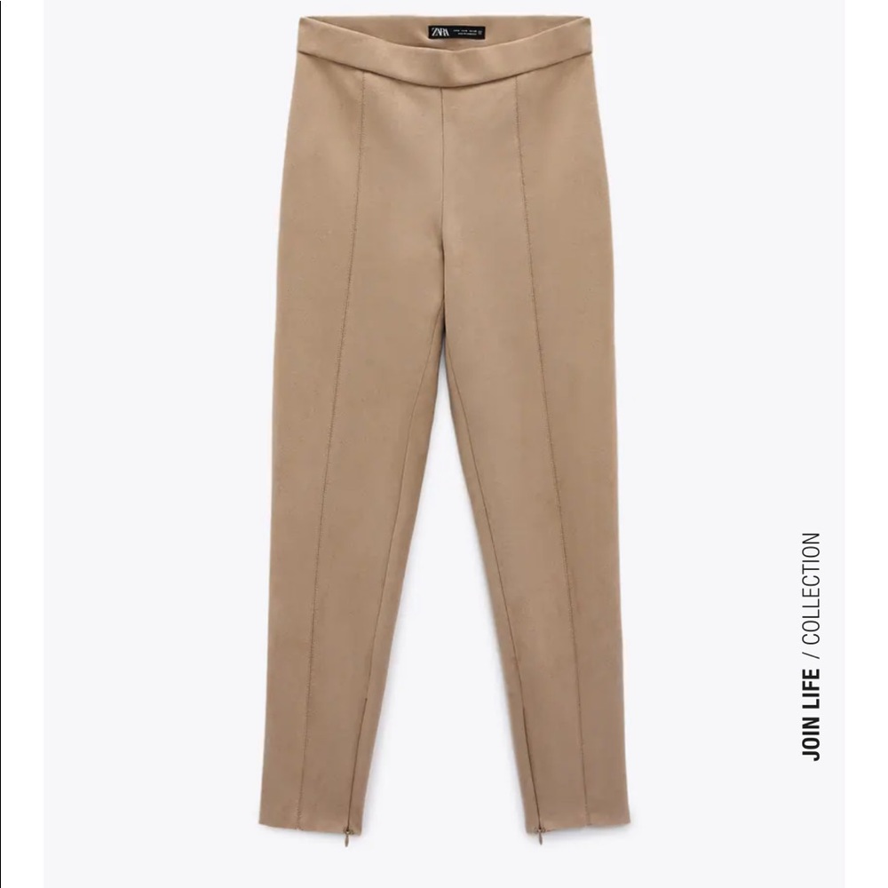 Zara ankle zipper leggings